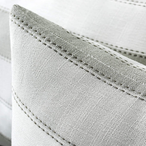 AmHoo Pack of 2 Farmhouse Stripe Check Throw Pillow Covers Set Case Cotton Linen Decorative Pillowcases Cushion Cover for Couch Bench Sofa 18x18Inch Yellow Beige